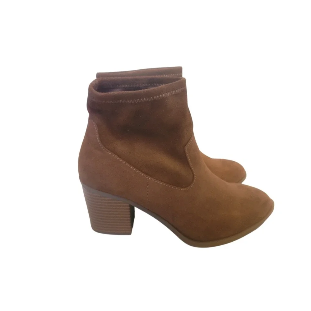 a.n.a Women's Whiskey Brown Ankle Boots SZ 6‎ Medium